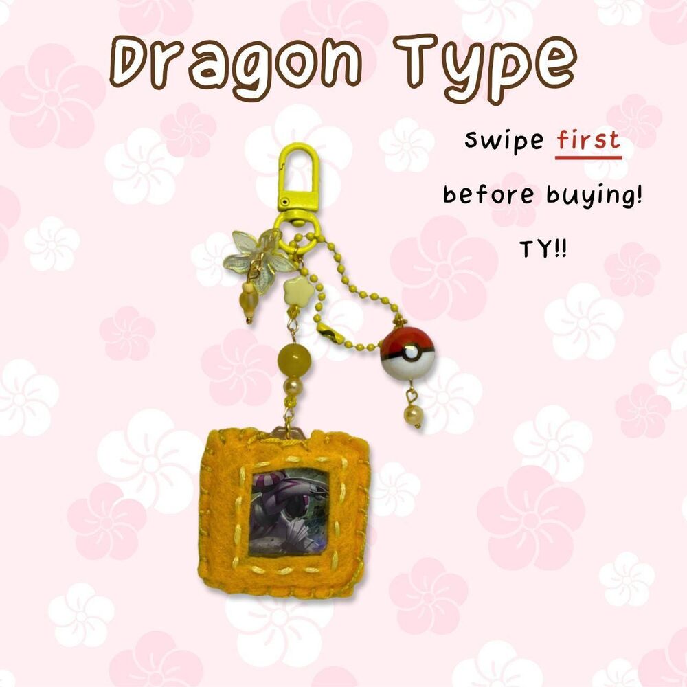 Dragon Type Pokemon Custom Keychain